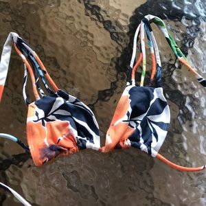 San Lorenzo 5 strap floral bikini top